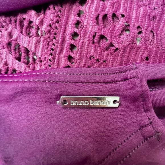 Bruno Banani 2 piece burgandy wine bathing bikini suit with Becca Swim cover - Picture 10 of 10